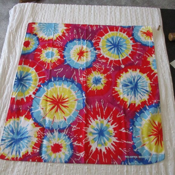 Set of 3 vintage 1990s cotton bandanas - Picture 4 of 7